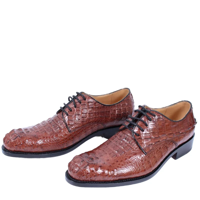 

Men Shoes Straight Style Handmade Genuine With Lace Cut Formal Business Leather Loafers Casual Men мужская обувь мужские туфли