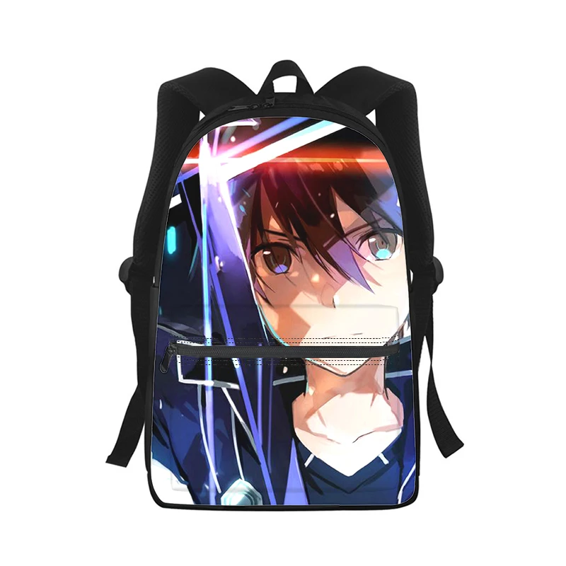 Anime Sword Art Online Sac à dos pour hommes et femmes, impression 3D, sac d'école étudiant, sac à dos pour ordinateur portable, sac de voyage pour enfants, mode initiée