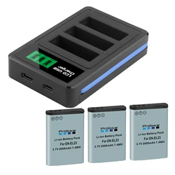 EN-EL23 ENEL23 EN EL23 Battery +LCD USB Charger For Nikon COOLPIX P900, P610, P600, B700, S810c Camera