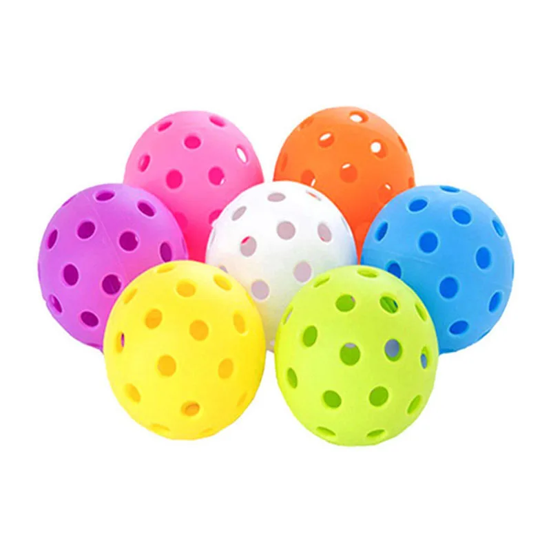 3/6/9Pcs Durable Pickleball Balls Outdoor 40 Holes Training Pickleball Accessories 74mm Standard Pickle Ball Outdoor Competition