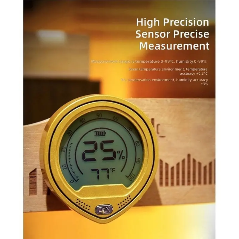 For Cigar Humidity Monitor Digital Hygrometer For Cigar Humidors, High Precision Temperature& Humidity Sensor