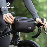 ROCKBROS Bicycle Front Bag 2.1L Large Capacity Item Storage Portable Handlebar Bag Multifunction Shoulder Bag Bike Accessories