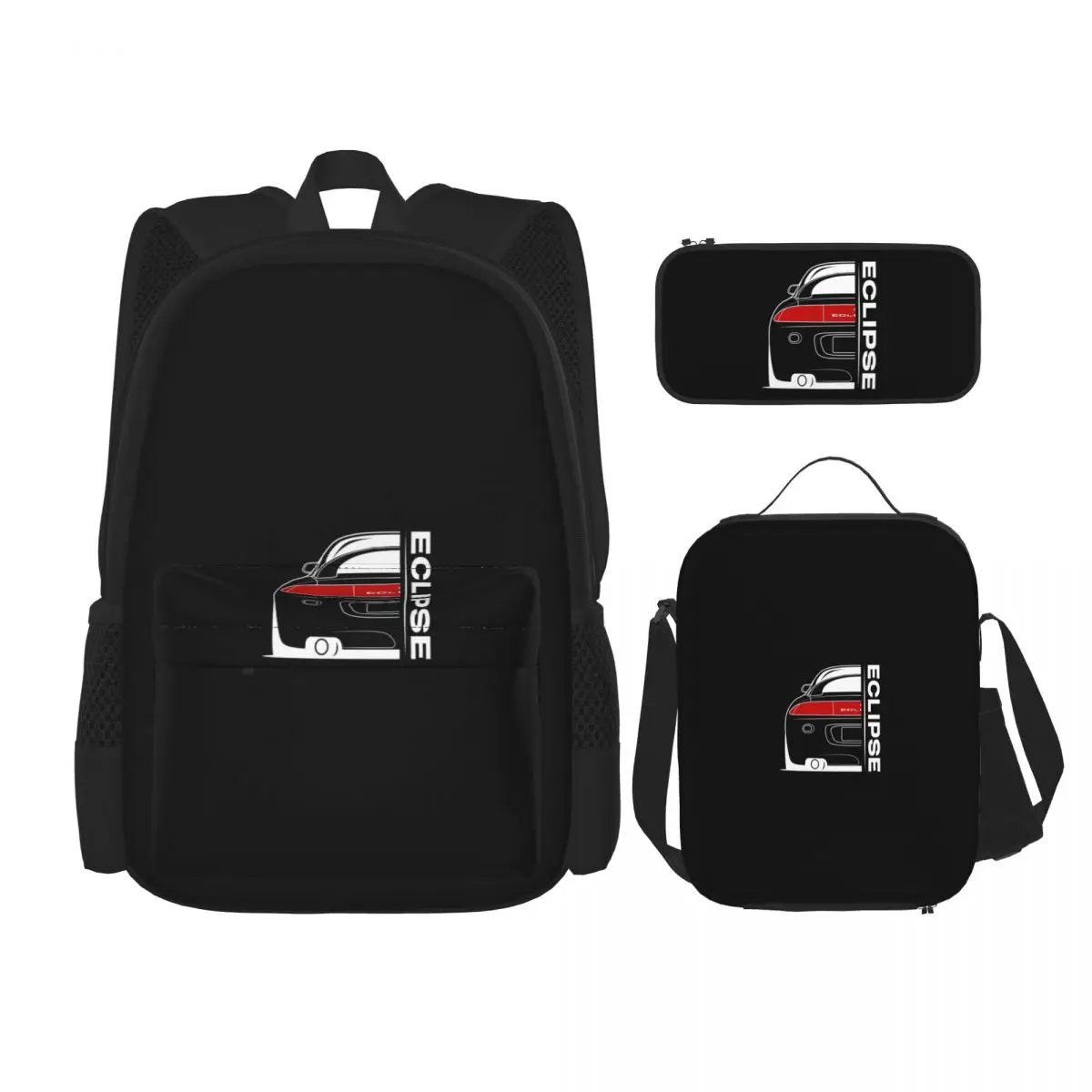 

Eclipse 2G DSM Red Backpacks Boys Girls Bookbag Students School Bags Kids Rucksack Lunch Bag Pen Bag Three-Piece Set