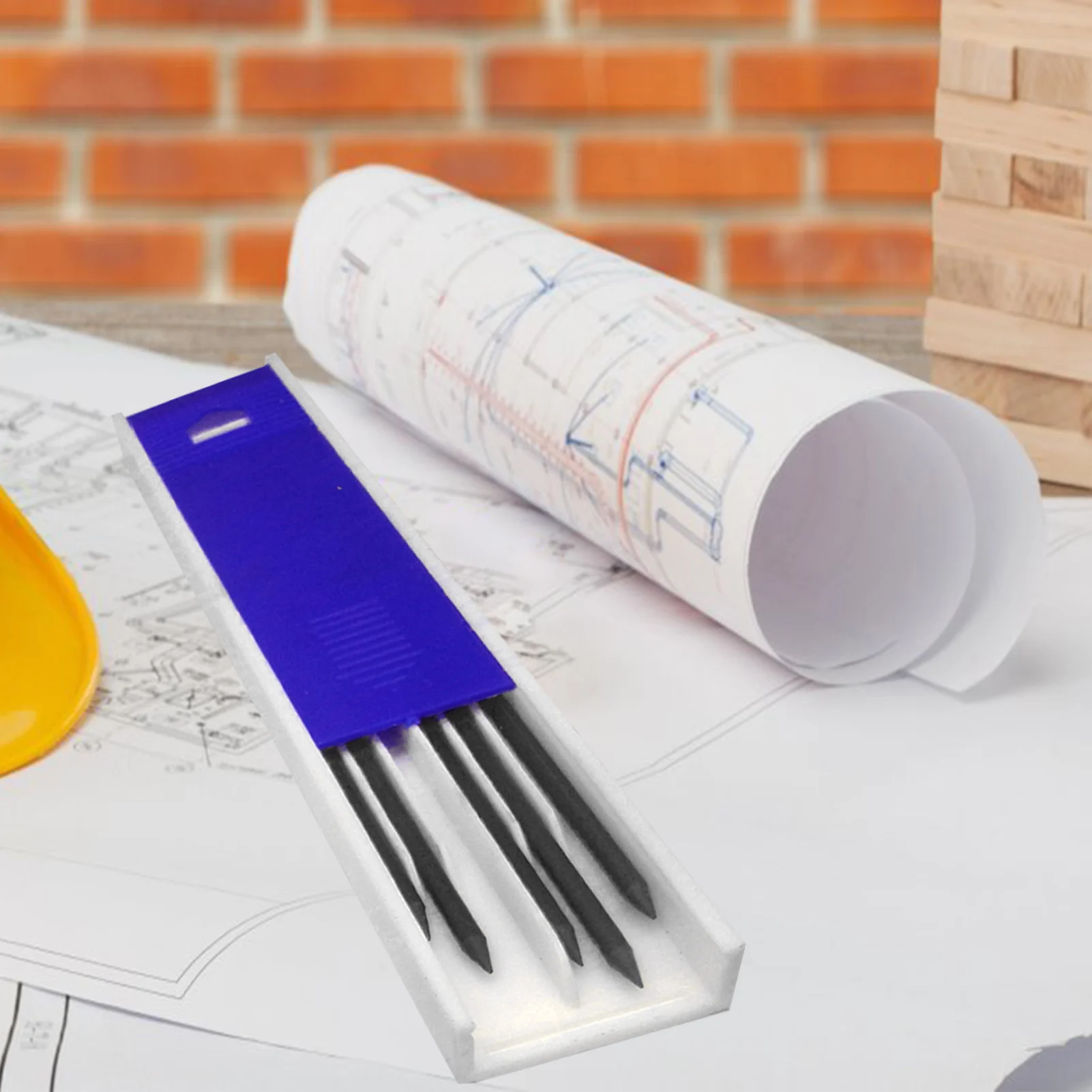 Solid Carpenter Pencil Refill Set Woodworking Tools Mechanical Pencil 3 Colors Refill Construction Job Tools Carpentry Marking