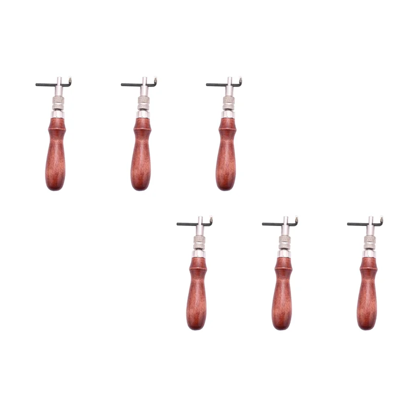 ABRW-6X Solid Adjustable Pro Stitching Groover And Creasing Edge Beveler Leathercraft Sets To Sew Crease Leather Craft Tool