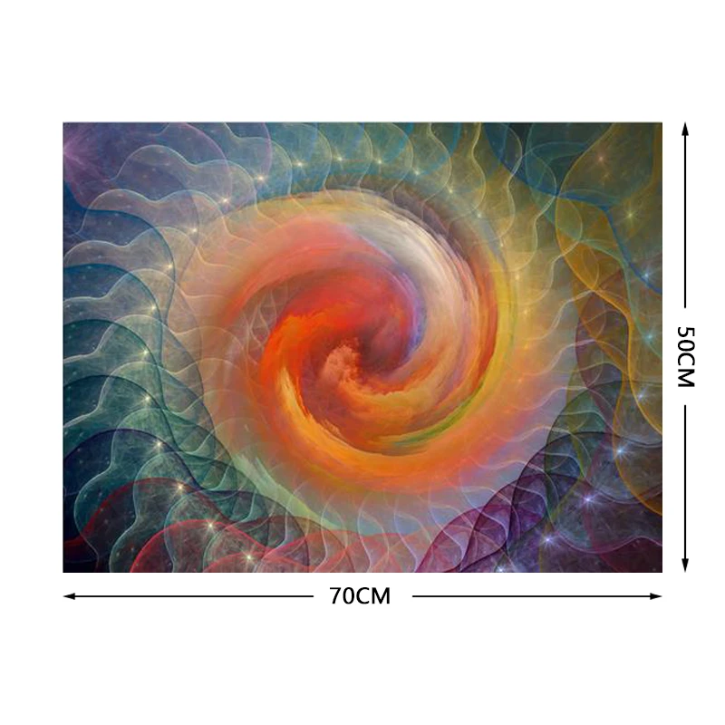 70*50cm Adult Puzzle 1000 Pieces Paper Jigsaw Puzzles Gradient Mandala Famous Painting Series Learning Education Craft Toys