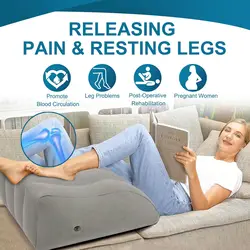 Inflatable Leg Pillow Foot Pillow Elevation Leg Pillows For Travel Camping Sleeping Wedge Pillow Knee Cushion PVC Portable Mat