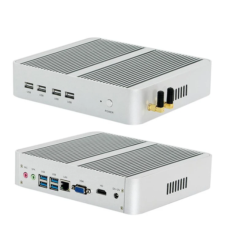 Intel 10Isabel sans ventilateur mini pc i5-10310U 8e i3-8140U Isabel i5-8260u Intel UHD 620 win10 façades Core 8 fils DDR4 2400 2666 NAS