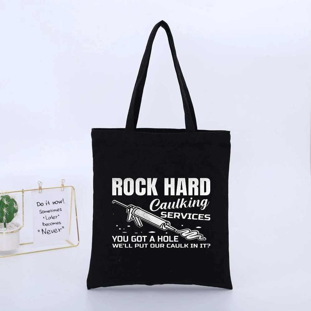 Men's Slogan-style Graphic Canvas Tote Bag, Casual Streetwear for Daily Shopping and Urban Outings