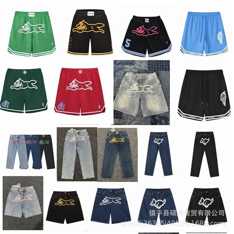 

Unisex Baggy Jeans Loose Straight Jeans Wide Leg Denim Casual High Street Printed Dog Graphic Jeans Retro Y2K Denim Pants