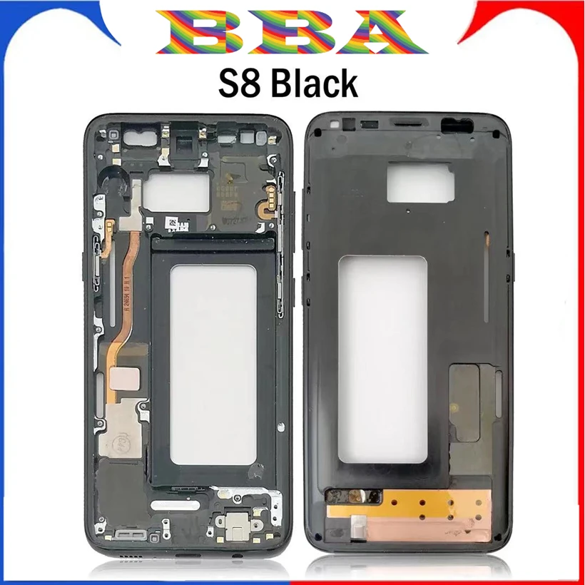 Middle Frame For Samsung S8 G950 S8+ S8 Plus G955F S9 G960 S9+ S9 Plus G965 G965F Phone Housing Chassis LCD Plate