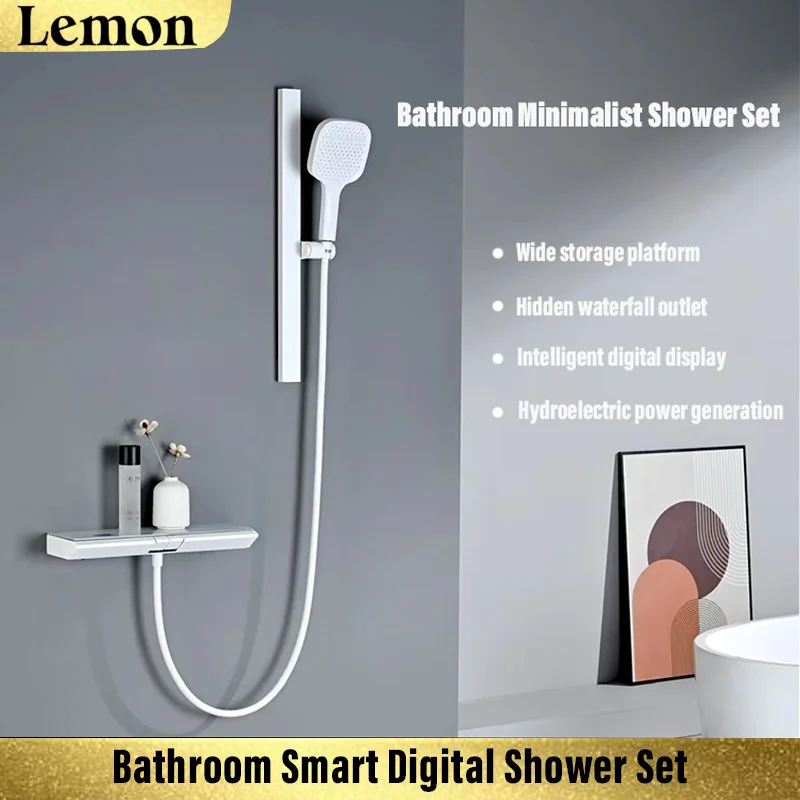 

CHOOXIWU-Bathroom multi-function shower set, intelligent digital display, hydroelectric power generation