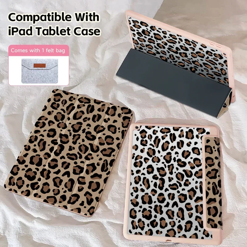 Case For iPad 10.2/10.5/Pro11/10Th/10.9/12.9/Air6/5/4/Mini6,Support Sleep Wake-Up,Double-Sided Printing With Pen Slot Design