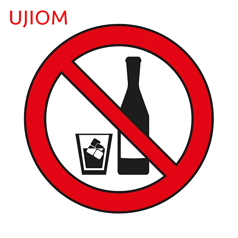UJIOM Cool Drinking Prohibited Wall Stickers Nice Latop Light Switch Refrigerator Decals Simple Scratch-Proof Wallpapers