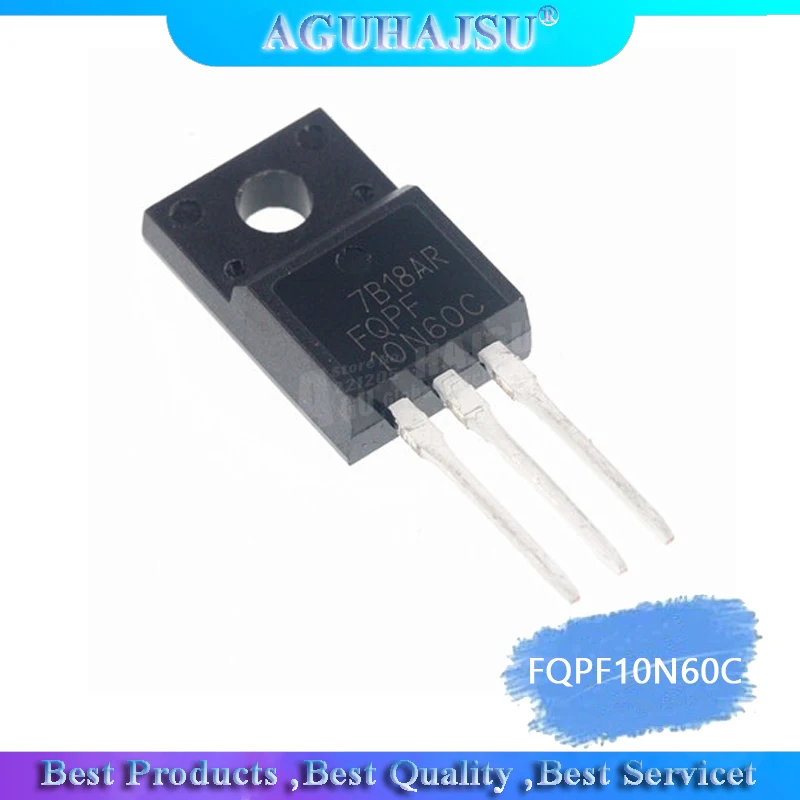 10PCS FQPF10N60C TO-220 10N60C 10N60 TO220 FQPF10N60 new MOS field effect transistor 10A 600V TO-220