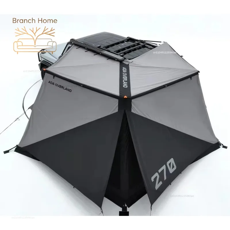 Cool Design Outdoor Graphene Coating 3 Pieces Private Extend Tent Car's Roof 2m&2.5m 270 Awning Wall Shelter
