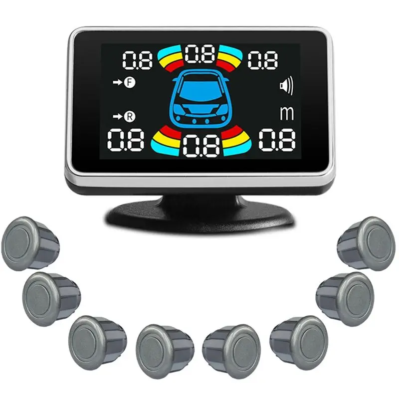 

Classy-8 Parking Sensor Parktronic Automobile Reversing Radar Electronics Rear Auto Detector Backing Assistance Kit Buzzer