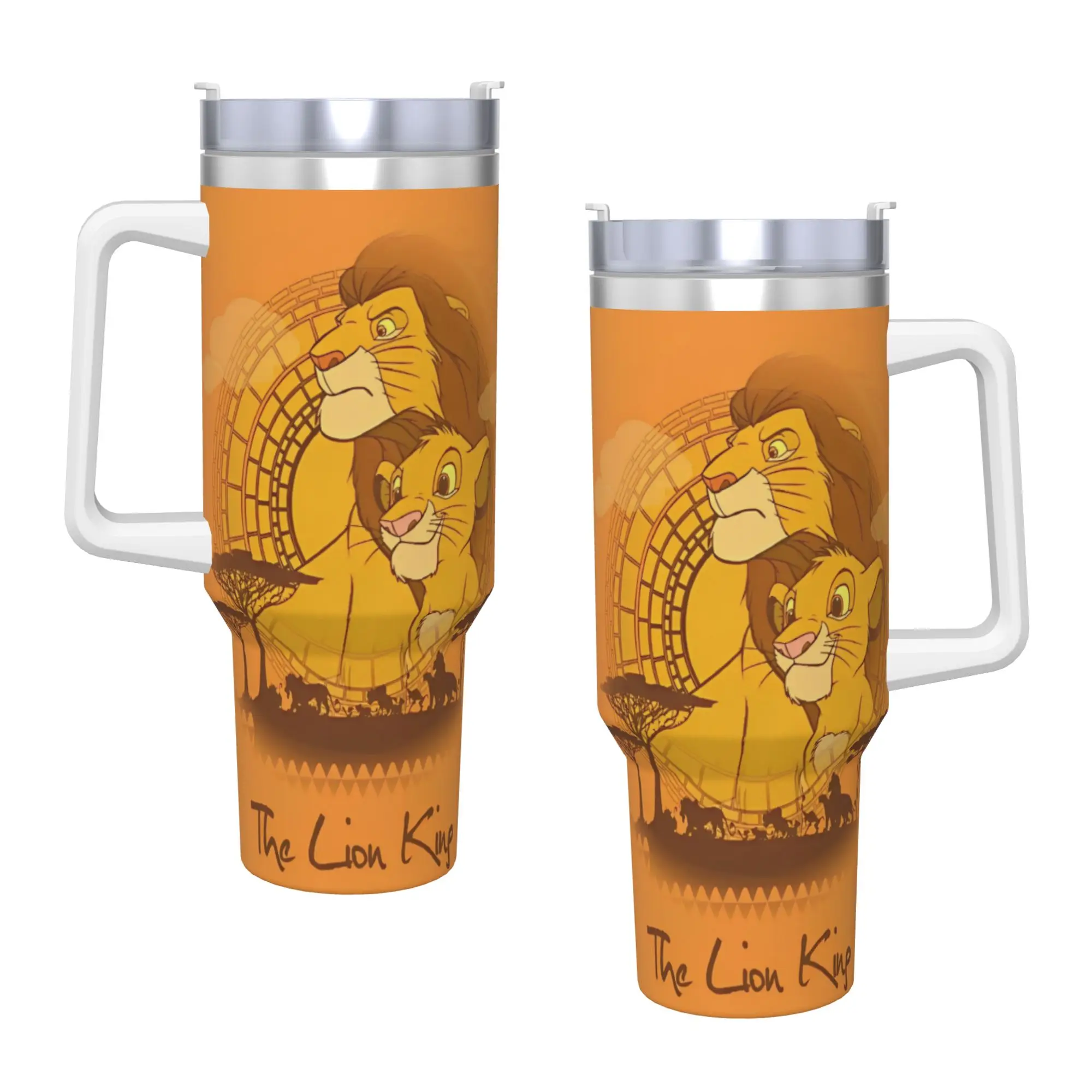 

Термокружка из нержавеющей стали «Король Лев», термос для холодных напитков, автомобильная кружка, графическая бутылка для воды для вождения