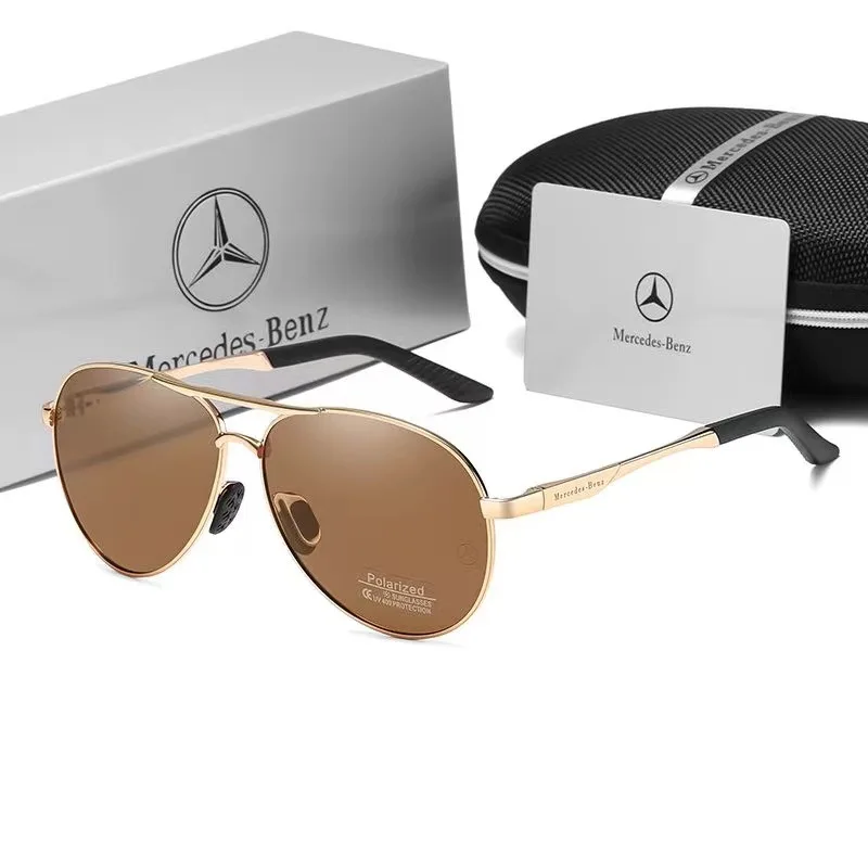 

For Mercedes Benz A B C E S V Class GLB GLC GLE AMG Pilot SLK SLC ML Car High Men Anti Glare Driver Goggles Polarized Sunglasses
