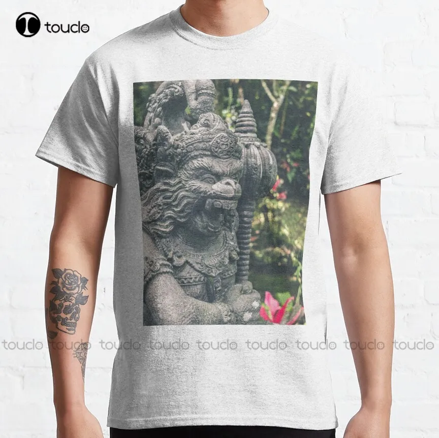 Veer Hanuman Classic T-Shirt White Mens Tshirt Breathable Cotton Funny Art Harajuku Streetwear Cartoon All Seasons Gd Hip Hop