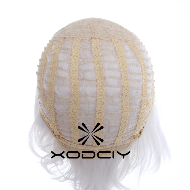 Fate Stay Night Go Extra Archer Emiya pelucas cortas blancas resistentes al calor pelo sintético Anime disfraz Cosplay peluca + gorro de peluca