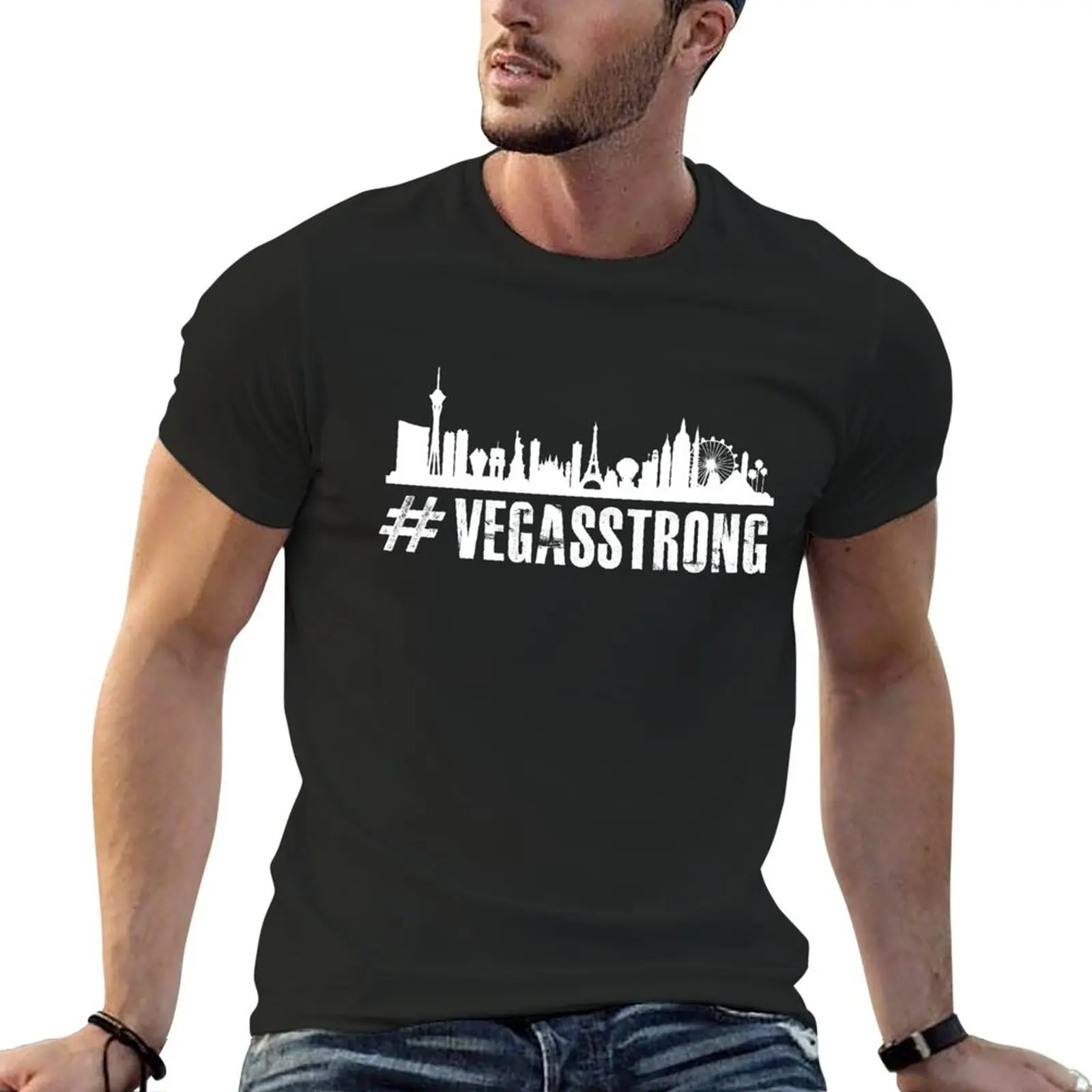 

Vegas Strong T-Shirt anime figures customs design your own basketball graphic tees black t shirts for men