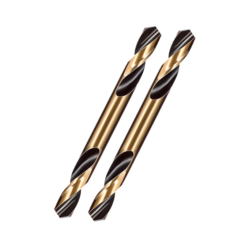 9Pcs Double Headed Drill Bits Stainless Steel Ultrahard Iron Carpenter Metal Plate Bits Countersink Drill Bits for Metal Wood Plastic Professional Woodworking DIY Enthusiasts Durable
