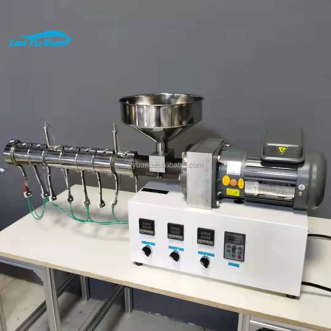 Long LD SJ25 solo single screw   plastic small lab extruder screw extruding machine