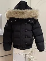 Autumn Winter Fur Hooded Jacket Women Outerwear Thick Dowon Cotton Padded Slim Short Parkas Female Cropped Puffer Bubble Coat 2
