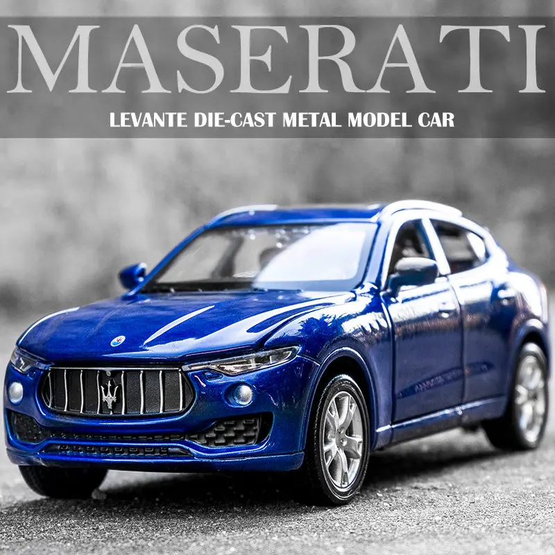 1:32 Maserati Levante Alloy Diecast Car Model Toy Vehicles Model With Pull Back Six Open Door Kids Gift Collection Free Shipping