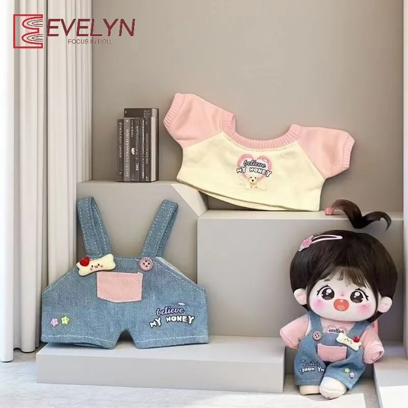 Evelyn 20cm Idol Doll Clothes Replacement Outfit Changing Dress Game Miniature Vest Pants Set Cosplay Photo Props