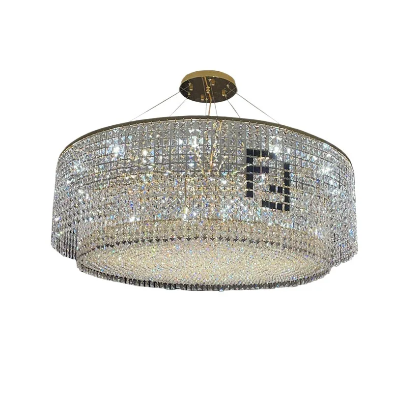 

Light luxury crystal living room chandelier master bedroom dining room creative personality art