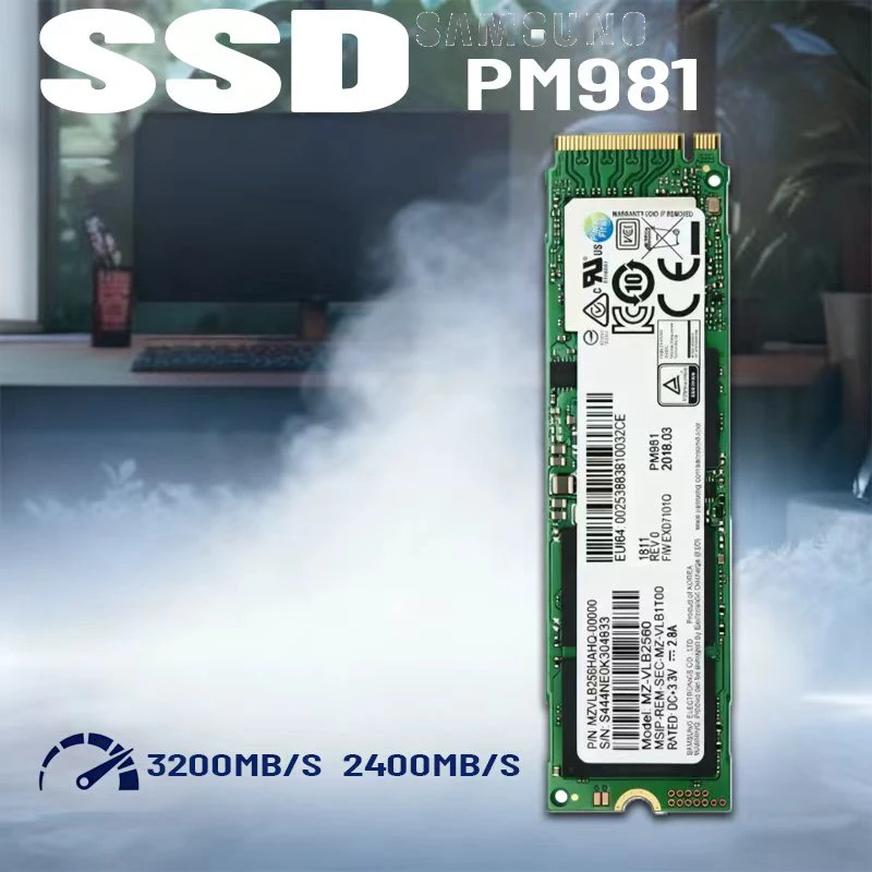 For Samsung PM981 Polaris 256GB 512GB 1TB M.2 NGFF PCIe Gen3 x4, NVME Solid State Drive SSD