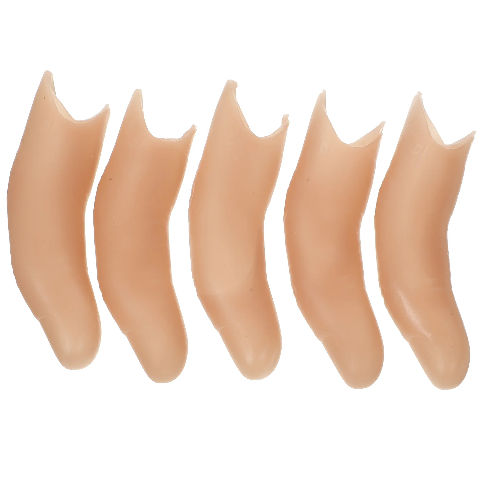 

5 Pcs Fake Finger Party Props Apparel Halloween Costumes for Adults Manicure Trick