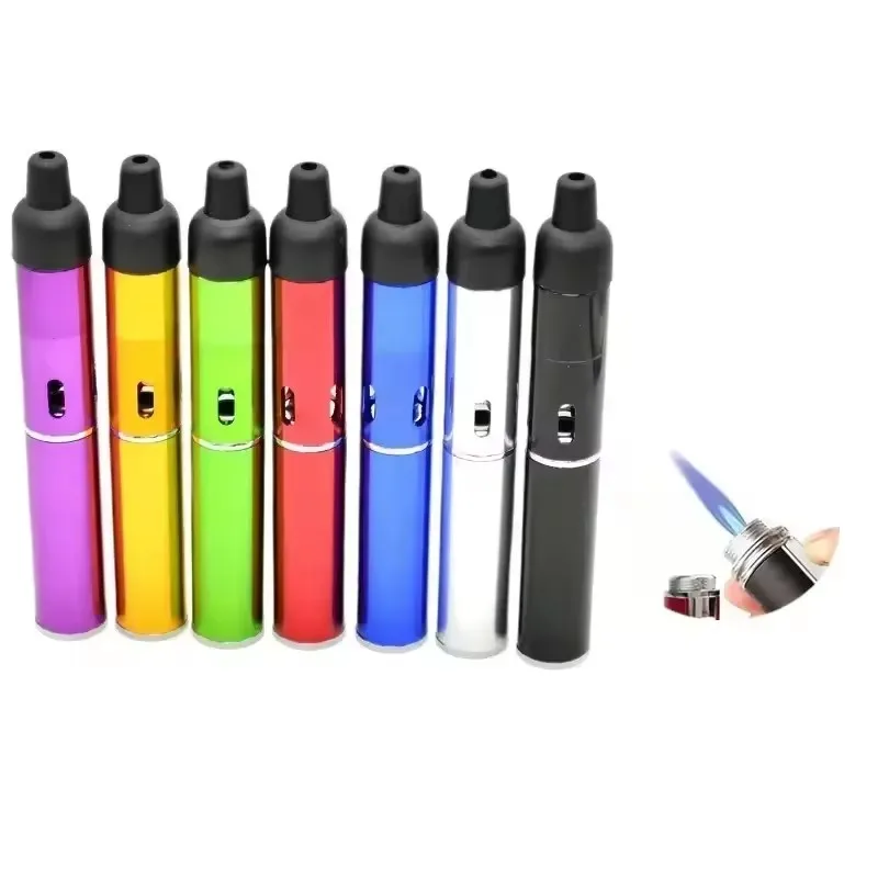 New Multifunctional Practical Metal Aluminum Alloy Aromatherapy Lighter with Pipe Mouthpiece and Accessories Small Tool（No Gas