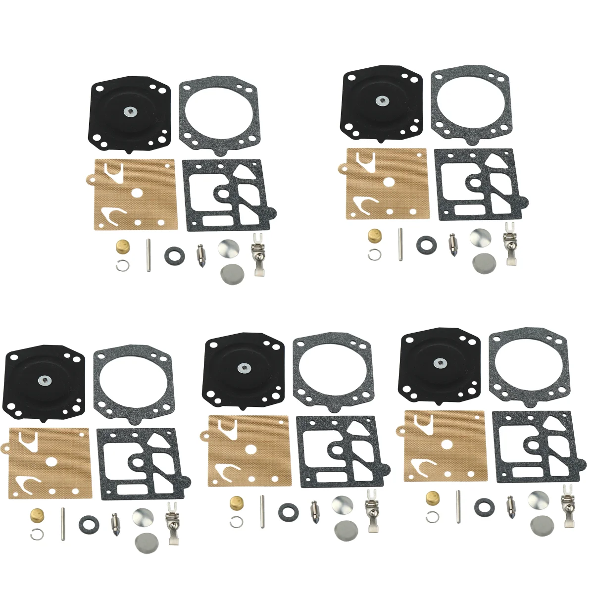 5PCS Carburetor Repair Rebuild Kit For Husqvarna 351 350 346 359 359 EPA 357 357XP ECHO CS5000 CS5500 CS6700 CS8000 Walbro K22-H