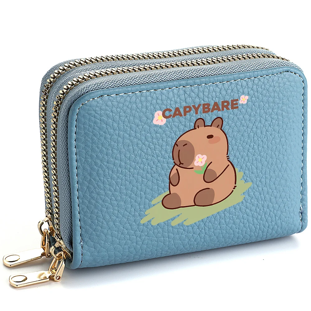 1pc Capybara Wallet Cartoon Print Women's Cute Coin Wallet Slim Wallet Credit Card Holder Wallet