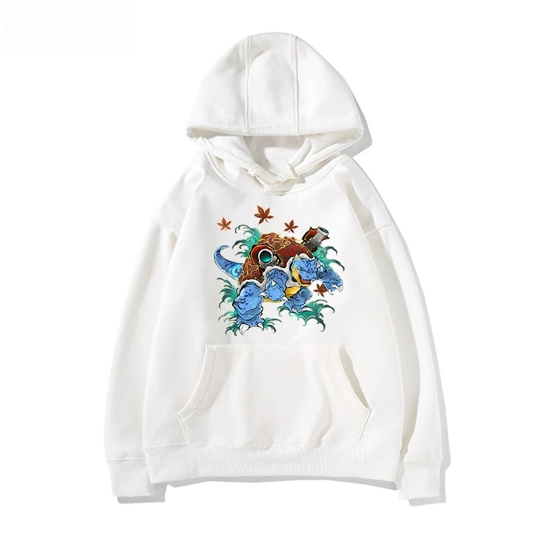 

Cartoon Pokémon Painted Style Print Hoodie for Men and Women Autumn/winter New Y2K Harajuku Large Size Casual Trend Sweater Top