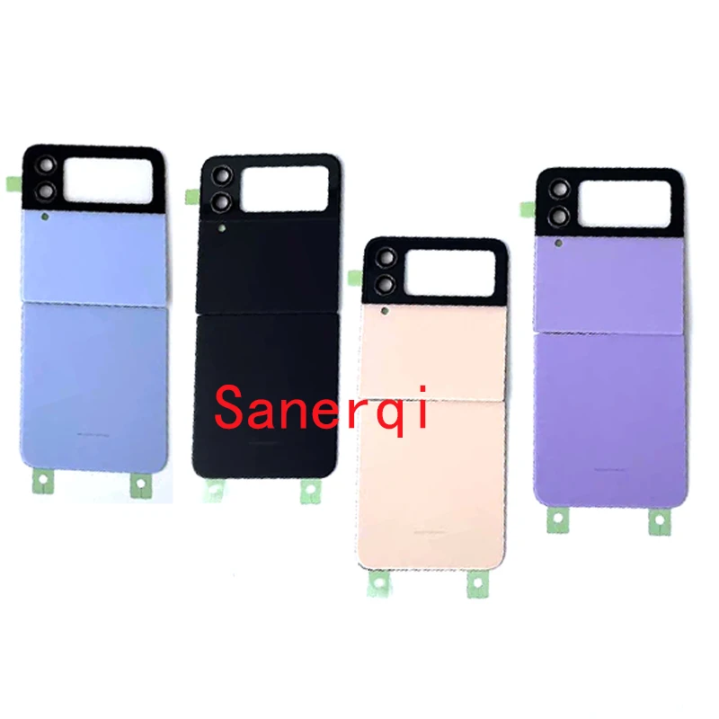 1set Glass housing For Samsung Galaxy Z Flip 4 5G z flip4 5g Battery Cover Rear Door Housing