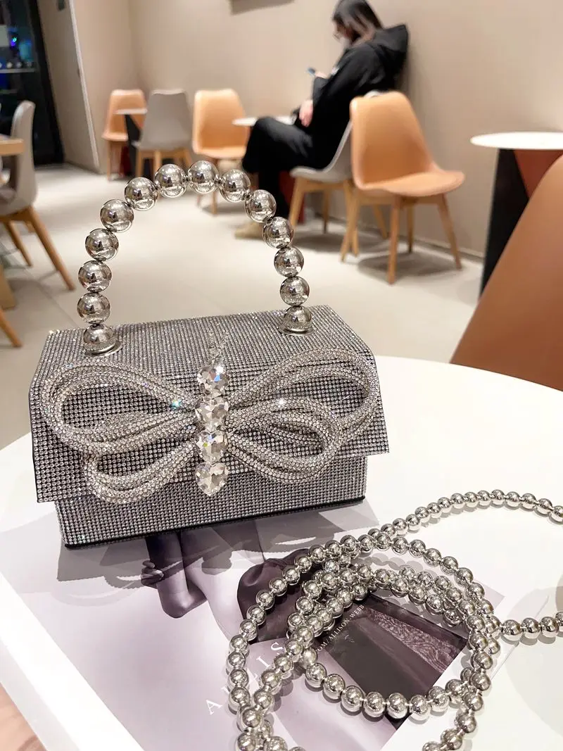 Designer de luxo bolsa feminina cristal brilhante strass diamante saco noite festa casamento bolsa embreagem ombro crossbody saco