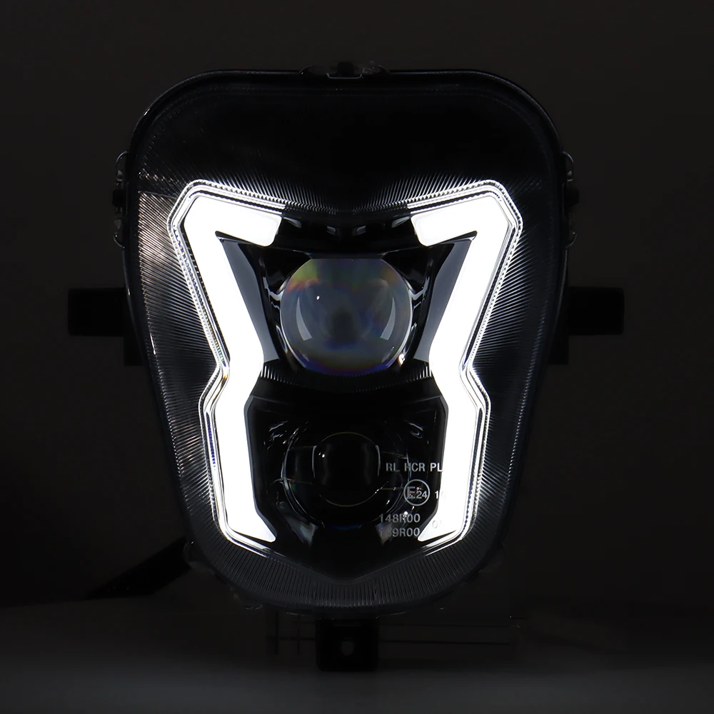 LED Headlight Headlamp For Honda CRF450RL CRF450L 2018- 2022 2023 2024 2025 E24 E-mark Motorcycle Head Light Lamp Bulb w/ DRL