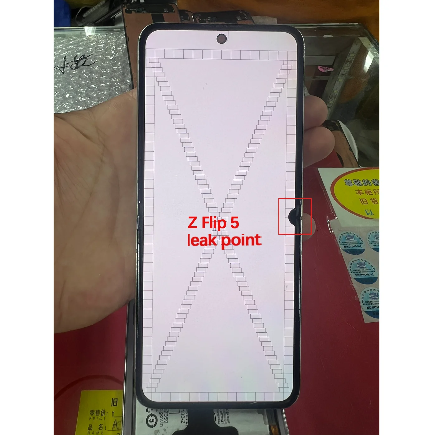 AMOLED has defect LCD For Samsung Galaxy Z Flip5 /F7310/W7024 Display Screen Display Touch Screen With Frame Digitizer Assembly image 3