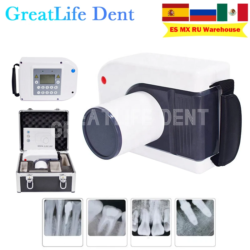 Greatlife Original Dental X Ray Machine 130mm Distance Portable X Ray Camera Image RVG Image Sensor System