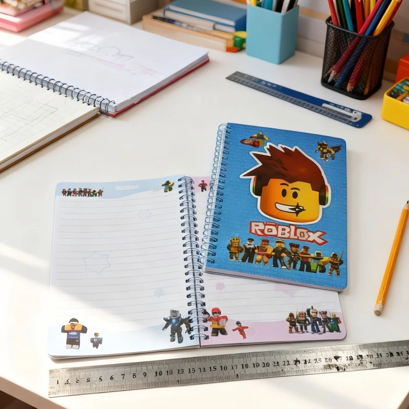    40 pagina's Roblox Coil Notebook Cartoon Virtuele wereld Games Patroon Student Briefpapierbenodigdheden Kantoor Kladblok Geschenken