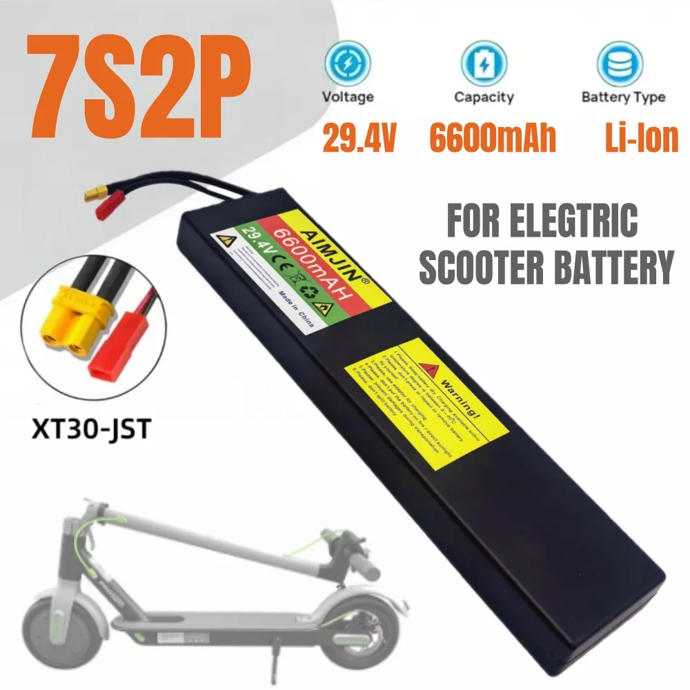 

24v 6600mah 7s2p 18650 lithium-ion rechargeable battery 29.4v 6600mah battery pack
