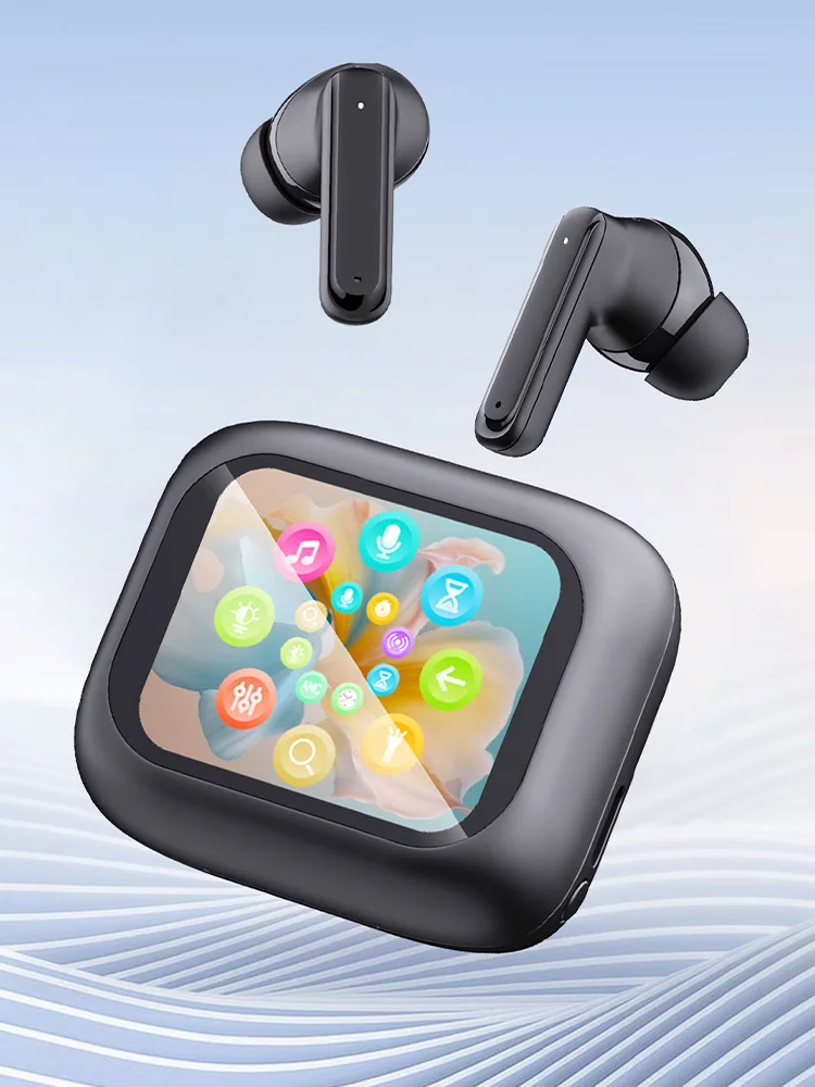 

Bluetooth Headphones ANC Wireless Bluetooth Headset TWS Earphone Bluetooth SportEarbuds Multiple Languages LED Visible Tactile