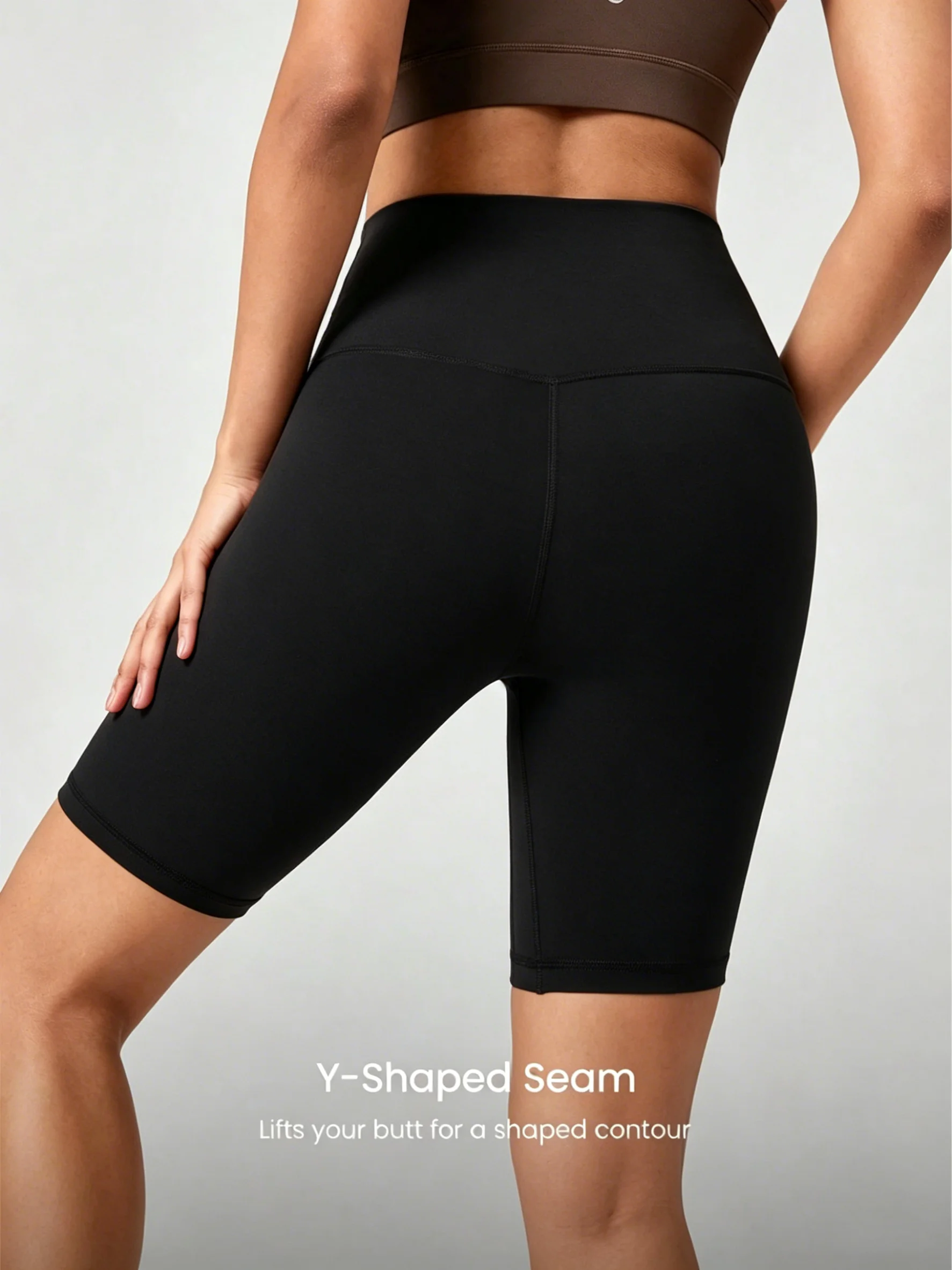 Ladies High Waist Cross Shorts Butterly Soft Breathable Comfort Fitness Shorts Tummy Tuck Yoga Cycling Shorts.