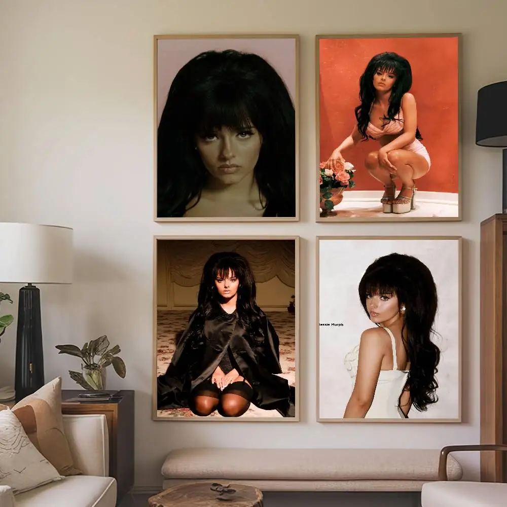 Póster de Singer J-Jessie Murph Sex Hysteria, pinturas autoadhesivas, decoración para el hogar, dormitorio, sala de estar, regalo Vintage