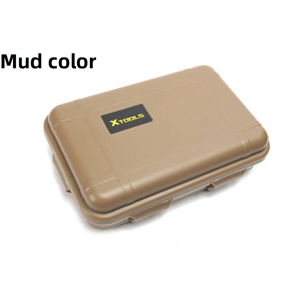 Caixa de kit de sobrevivência ao ar livre da ferramenta edc, caixa selada à prova de choque, resistente à pressão e à prova d'água, caixa de armazenamento de sobrevivência na selva