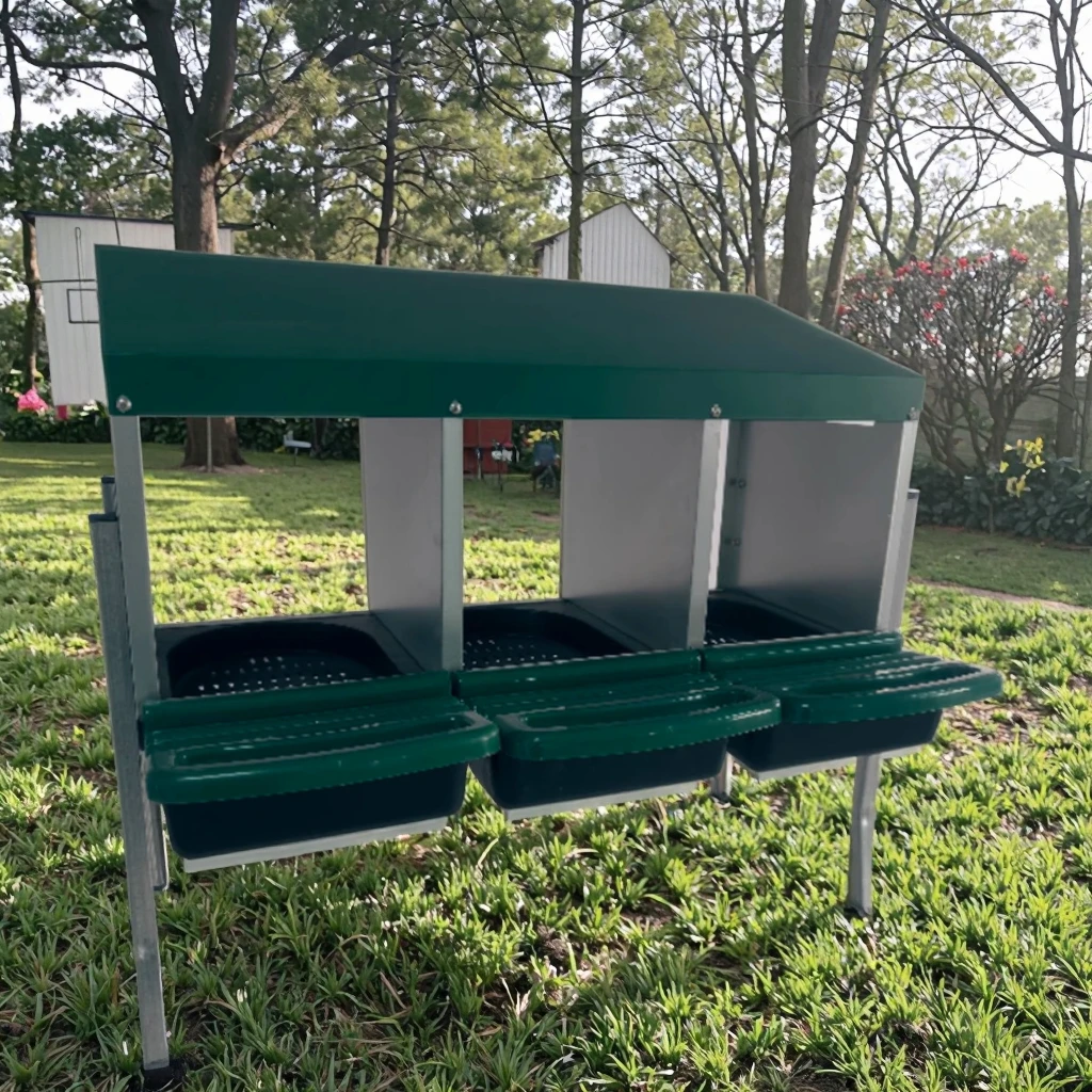 

Hot Sales Hot Selling Durable Metal Egg Laying Box Easy To Clean Galvanized Chicken Duck & Goose Nesting Boxes Condition New